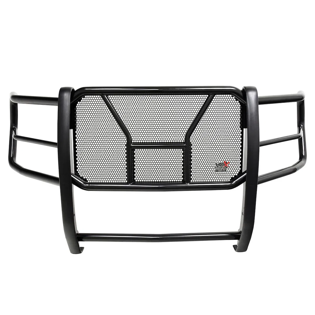 57-3945 – WESTIN Grille Guard, 1-Piece Powder Coated Black Steel 2 Inch Diameter With Brush Guard Without Skid Plate ...